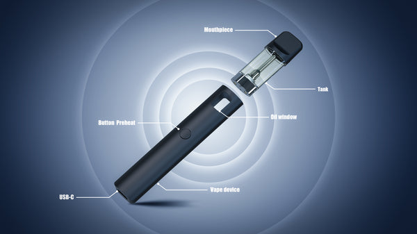 D8 Pod System Replaceable Pod Vape for CBD & THC oil (Volume Options)