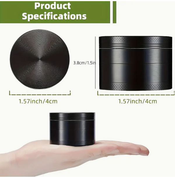 4 Layer Zinc Alloy 40mm Metal Grinder for Herb Smoking