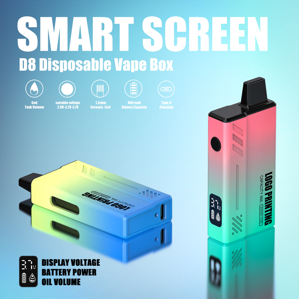 Disposable 6ML SMART Screen Preheat Box Pod Device | Best Grinder
